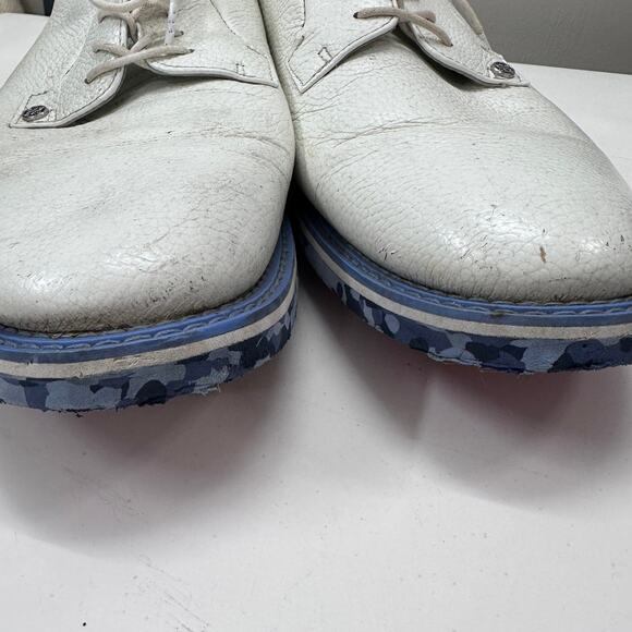 G/FORE Gallivanter Golf Shoes Mens Size 14 White Leather Spikeless G4MC20EF02 - Picture 6 of 9